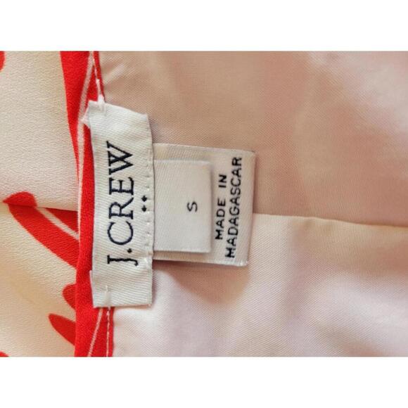 J Crew Small white & red floral knee length shift dress - Picture 3 of 5
